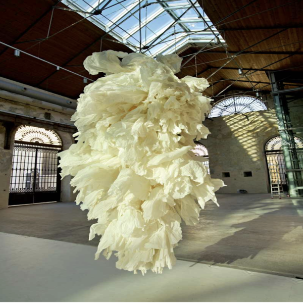 hanging paper sculpture